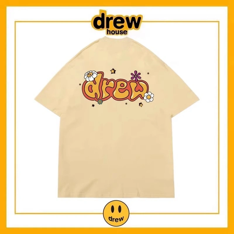 Drew House Short Sleeve T-Shirt Unisex Cotton Print Casual Top Style 2