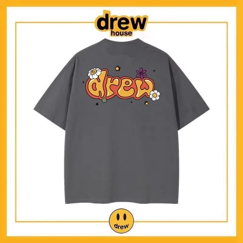 Drew House Short Sleeve T-Shirt Unisex Cotton Print Casual Top Style 22