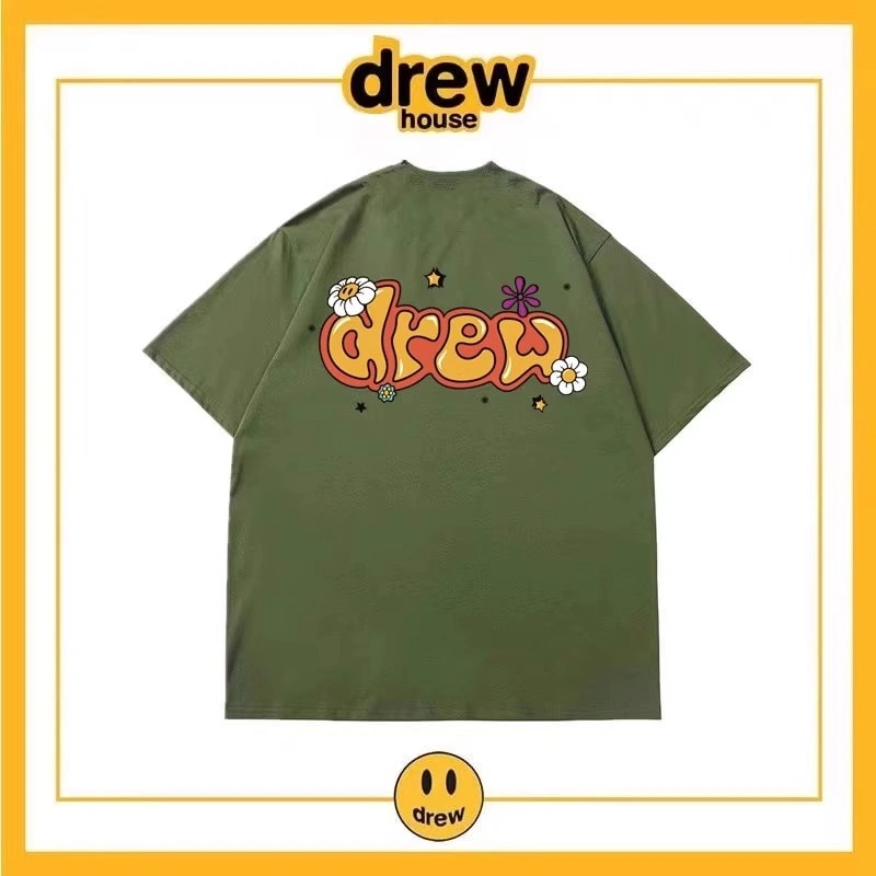 Drew House Short Sleeve T-Shirt Unisex Cotton Print Casual Top Style 24