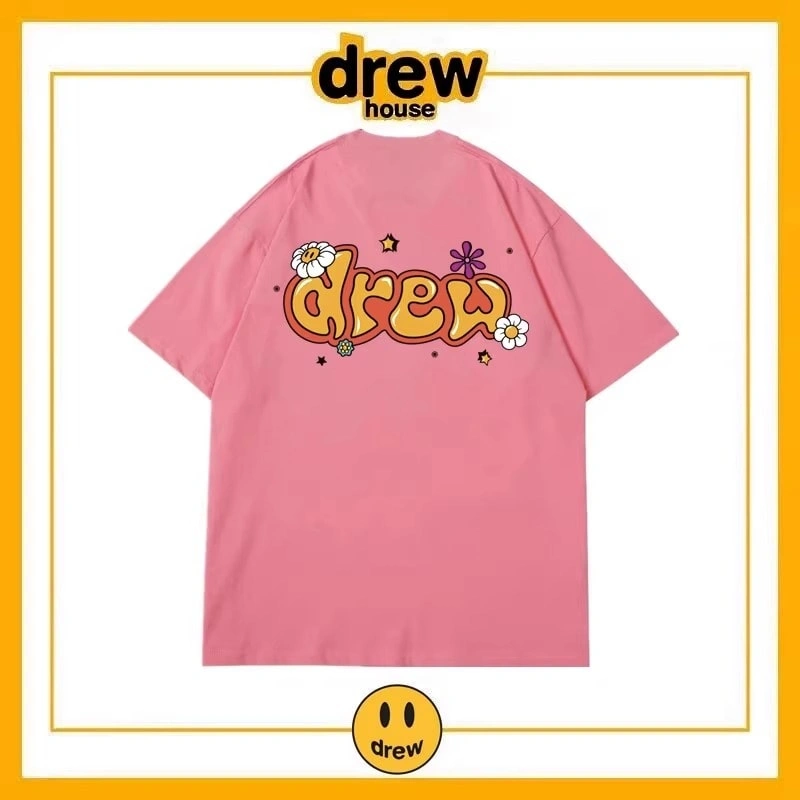 Drew House Short Sleeve T-Shirt Unisex Cotton Print Casual Top Style 4