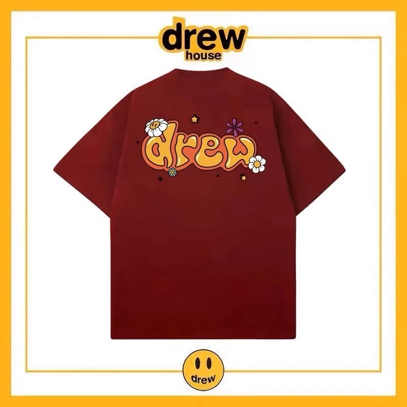 Drew House Short Sleeve T-Shirt Unisex Cotton Print Casual Top Style 6