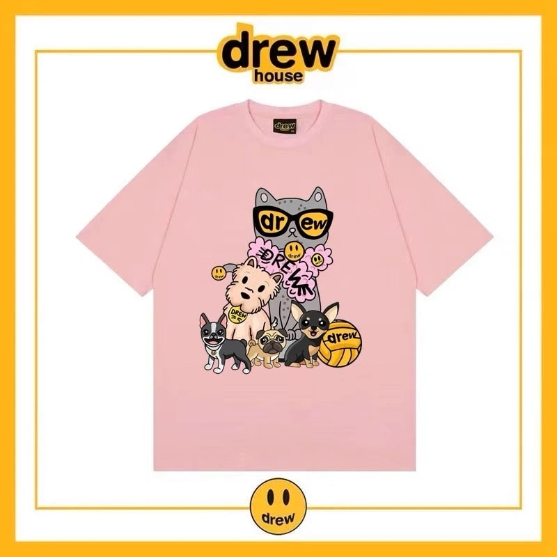 Drew House Short Sleeve T-Shirt Unisex Cotton Print Top Style 3