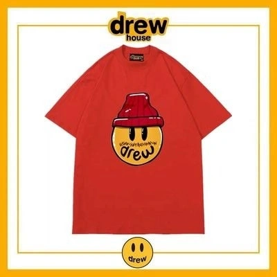 Drew House Short Sleeve T-Shirt Unisex Cotton Style 10