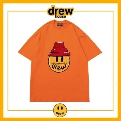 Drew House Short Sleeve T-Shirt Unisex Cotton Style 11
