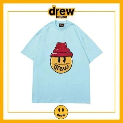 Drew House Short Sleeve T-Shirt Unisex Cotton Style 2