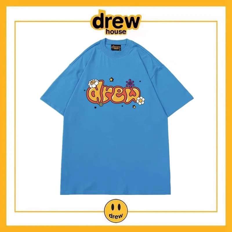 Drew House Short Sleeve T-Shirt Unisex Cotton Summer Top Style 11