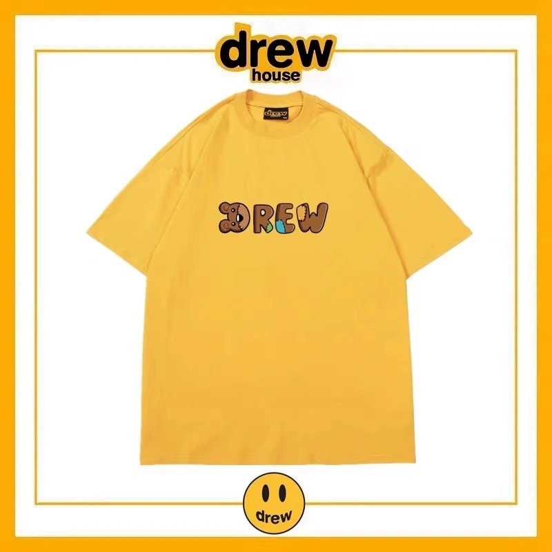 Drew House Simple Letter Short Sleeve T-Shirt Unisex Cotton Summer Style 11