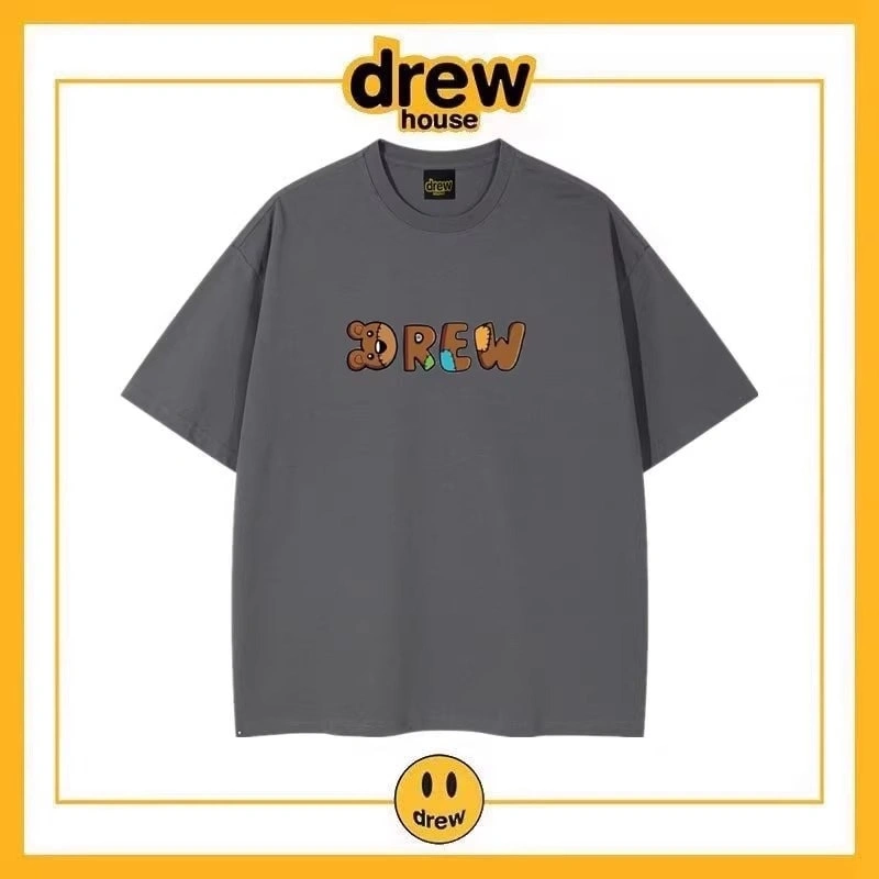 Drew House Simple Letter Short Sleeve T-Shirt Unisex Cotton Summer Style 13