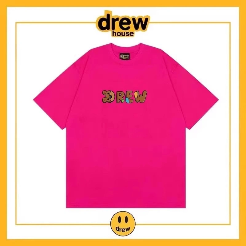 Drew House Simple Letter Short Sleeve T-Shirt Unisex Cotton Summer Style 14