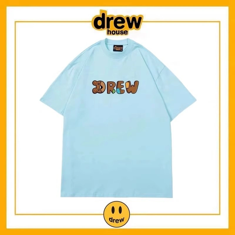 Drew House Simple Letter Short Sleeve T-Shirt Unisex Cotton Summer Style 3