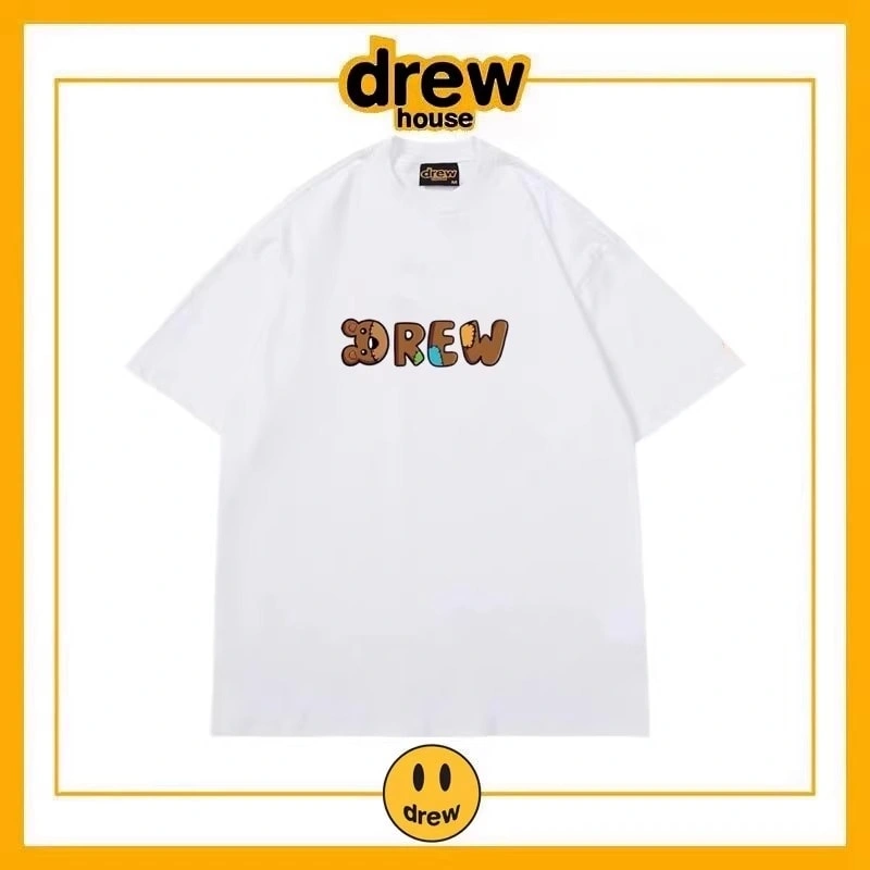 Drew House Simple Letter Short Sleeve T-Shirt Unisex Cotton Summer Style 5