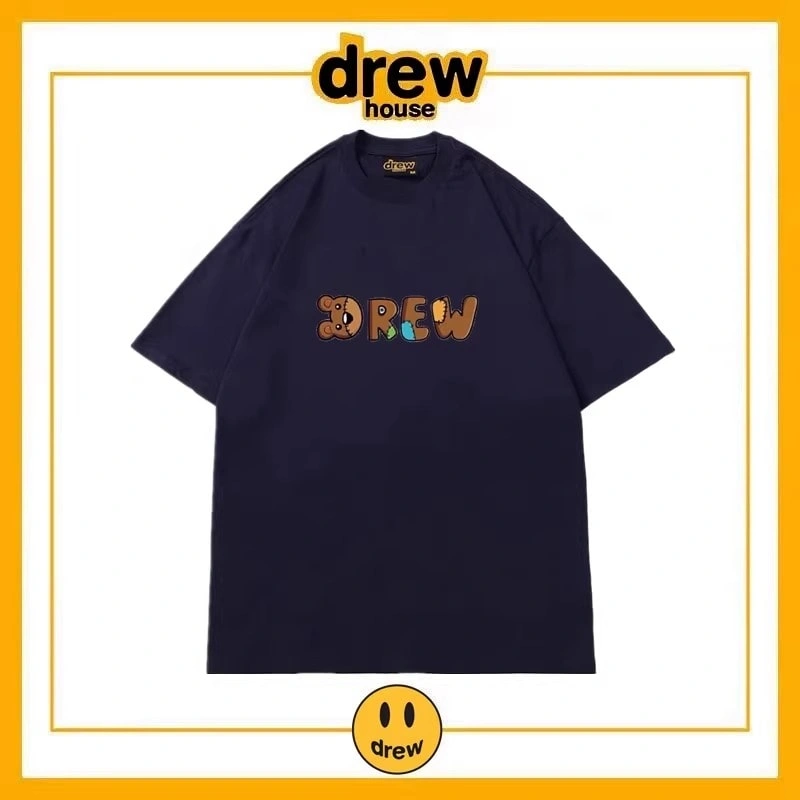 Drew House Simple Letter Short Sleeve T-Shirt Unisex Cotton Summer Style 7