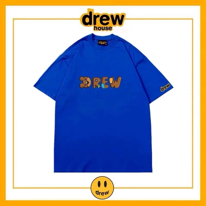 Drew House Simple Letter Short Sleeve T-Shirt Unisex Cotton Summer Style 8