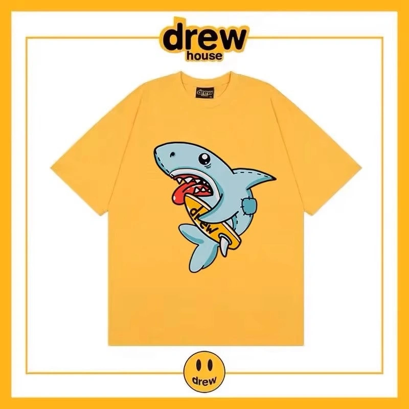 Drew House Smiley Short Sleeve T-Shirt Unisex Cotton Loose Summer Style 1