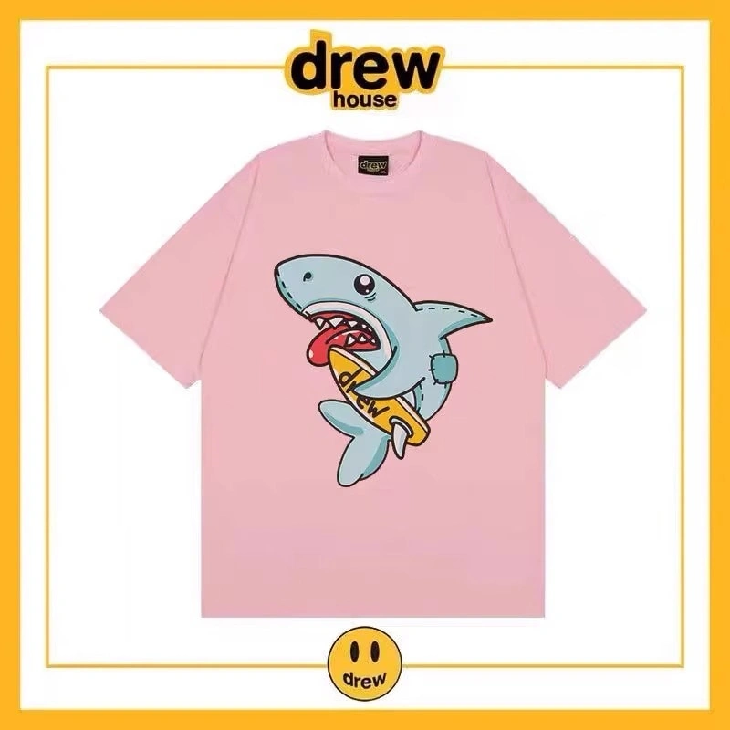 Drew House Smiley Short Sleeve T-Shirt Unisex Cotton Loose Summer Style 2