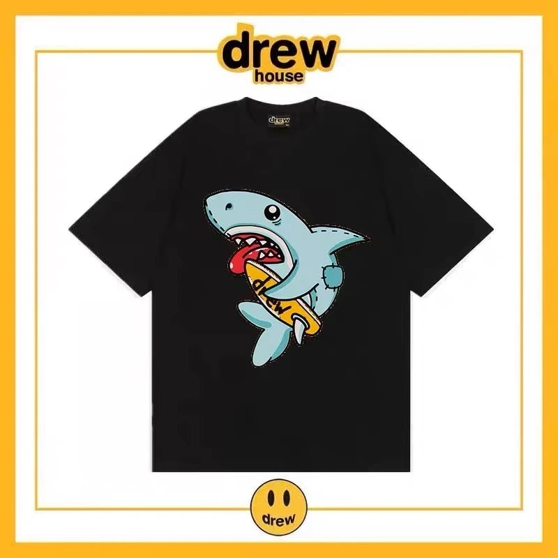 Drew House Smiley Short Sleeve T-Shirt Unisex Cotton Loose Summer Style 7