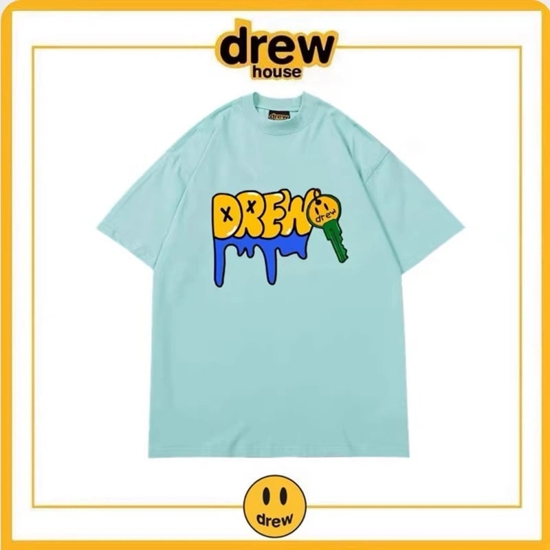 Drew House Summer Short Sleeve T-Shirt Unisex Cotton Top Style 11