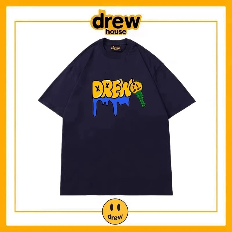 Drew House Summer Short Sleeve T-Shirt Unisex Cotton Top Style 13