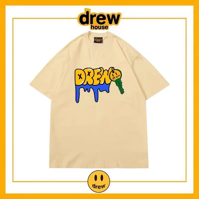 Drew House Summer Short Sleeve T-Shirt Unisex Cotton Top Style 15