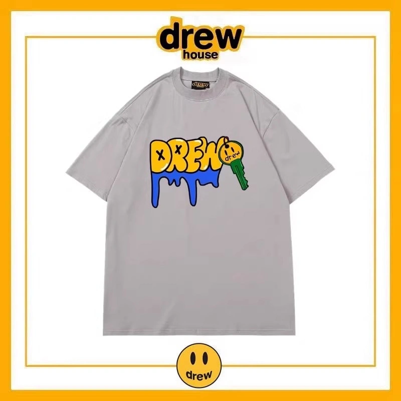 Drew House Summer Short Sleeve T-Shirt Unisex Cotton Top Style 18