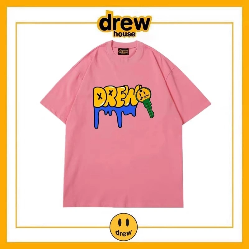 Drew House Summer Short Sleeve T-Shirt Unisex Cotton Top Style 20