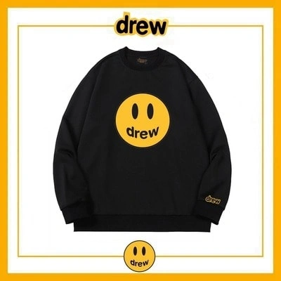 Drew House Sweatshirt Round Neck Cotton Unisex Fleece Pullover Style 9