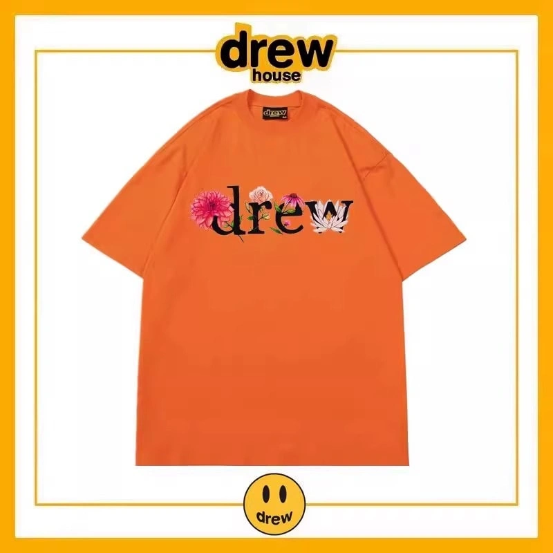 Drew Letter Short Sleeve T-Shirt Unisex Cotton Loose Summer Top Style 6