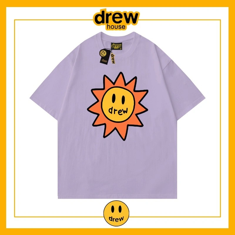 Drew Summer Flame Short Sleeve T-Shirt Unisex Cotton Base Style 12