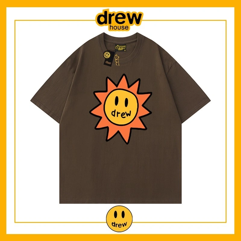 Drew Summer Flame Short Sleeve T-Shirt Unisex Cotton Base Style 19