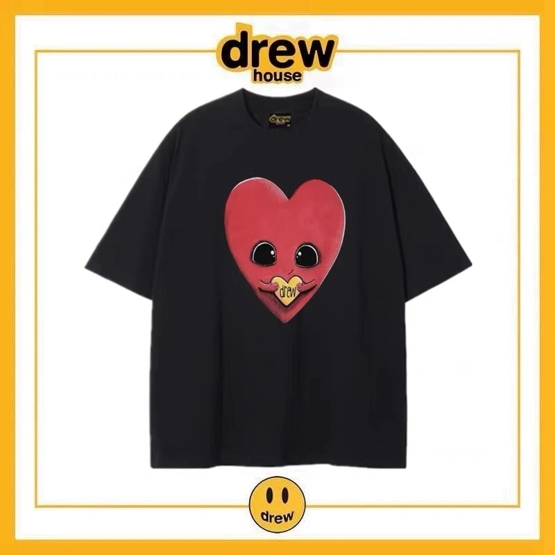 Drew Summer Flame Short Sleeve T-Shirt Unisex Cotton Top Style 1