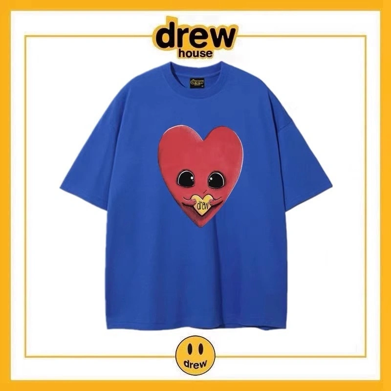 Drew Summer Flame Short Sleeve T-Shirt Unisex Cotton Top Style 11