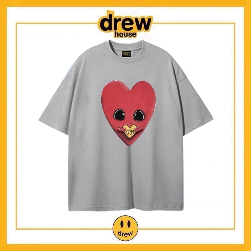 Drew Summer Flame Short Sleeve T-Shirt Unisex Cotton Top Style 14