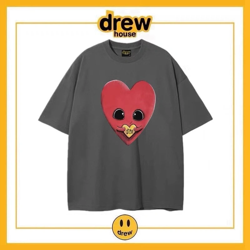 Drew Summer Flame Short Sleeve T-Shirt Unisex Cotton Top Style 15