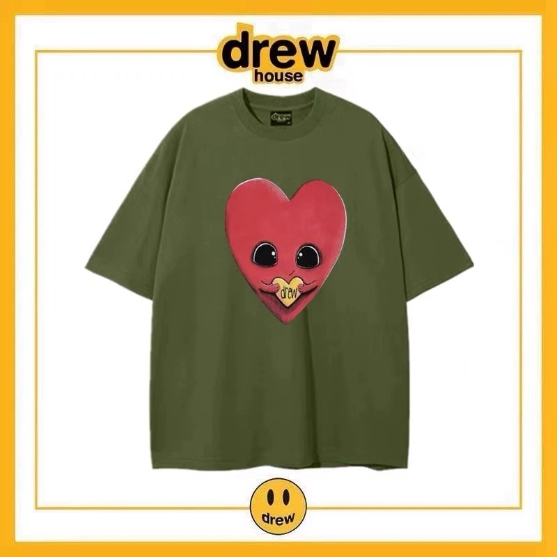 Drew Summer Flame Short Sleeve T-Shirt Unisex Cotton Top Style 16