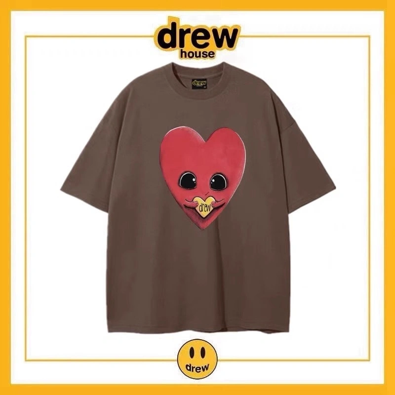 Drew Summer Flame Short Sleeve T-Shirt Unisex Cotton Top Style 18