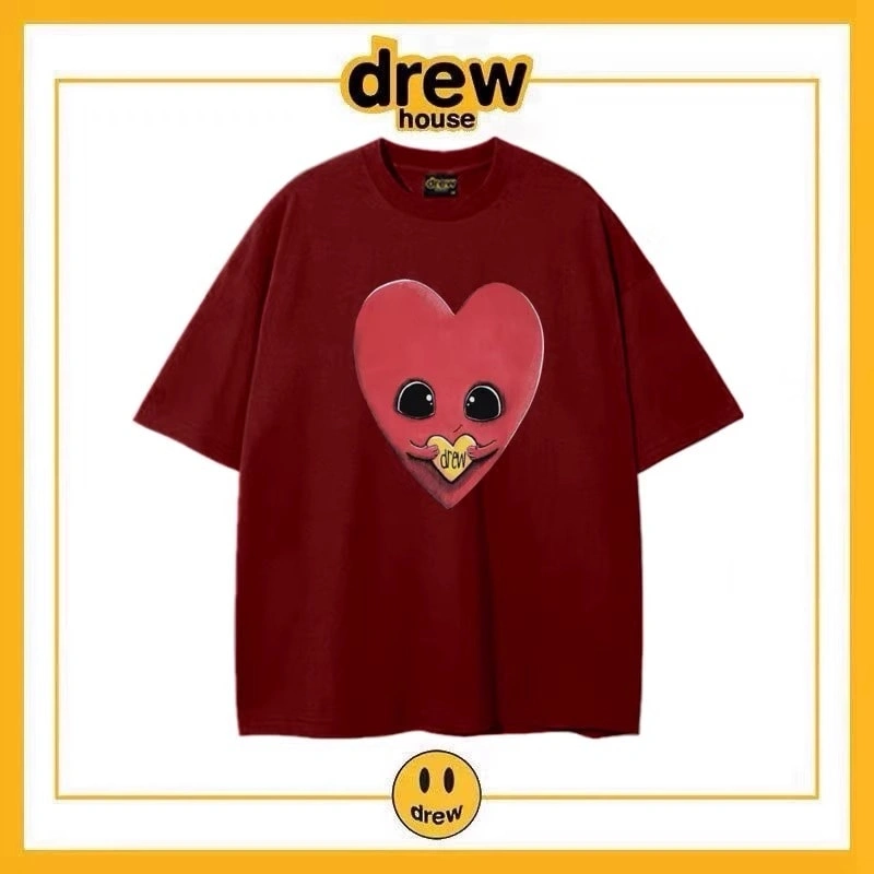 Drew Summer Flame Short Sleeve T-Shirt Unisex Cotton Top Style 3