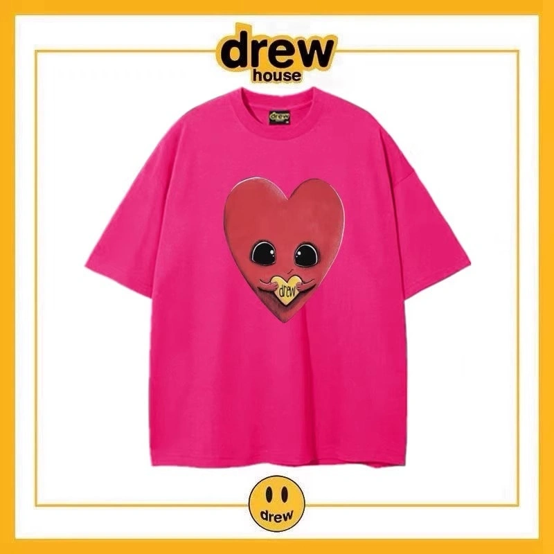 Drew Summer Flame Short Sleeve T-Shirt Unisex Cotton Top Style 4