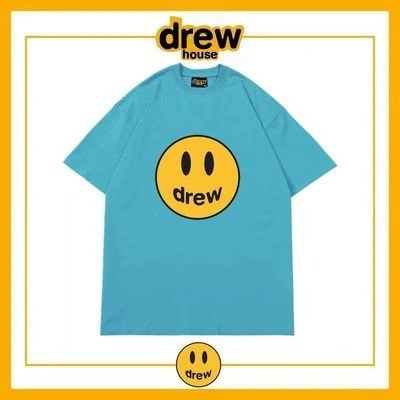 Drew Summer Short Sleeve T-Shirt Unisex Cotton Tee Style 11
