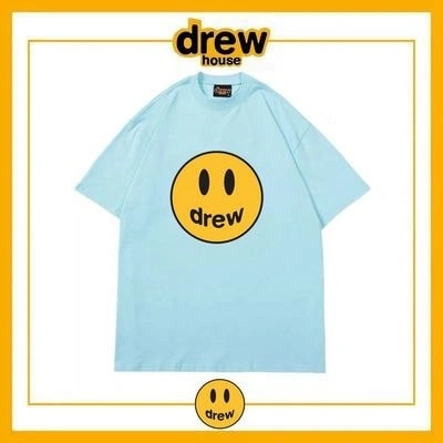 Drew Summer Short Sleeve T-Shirt Unisex Cotton Tee Style 8