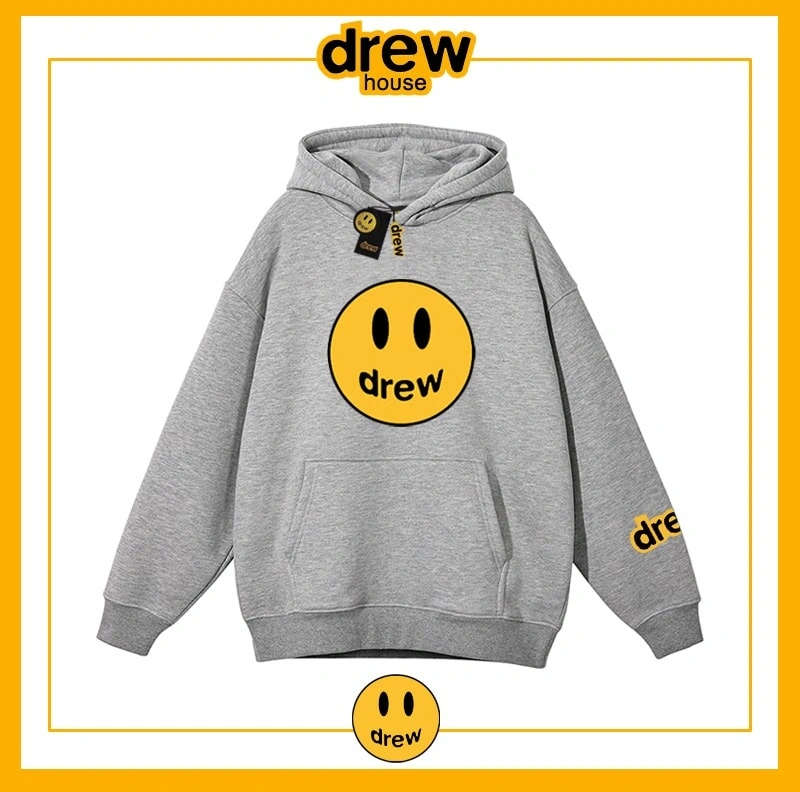Drew Sweatshirt Hooded Unisex Cotton Loose Pullover Fleece Jacket Style 4