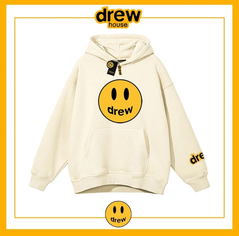 Drew Sweatshirt Hooded Unisex Cotton Loose Pullover Fleece Jacket Style 7