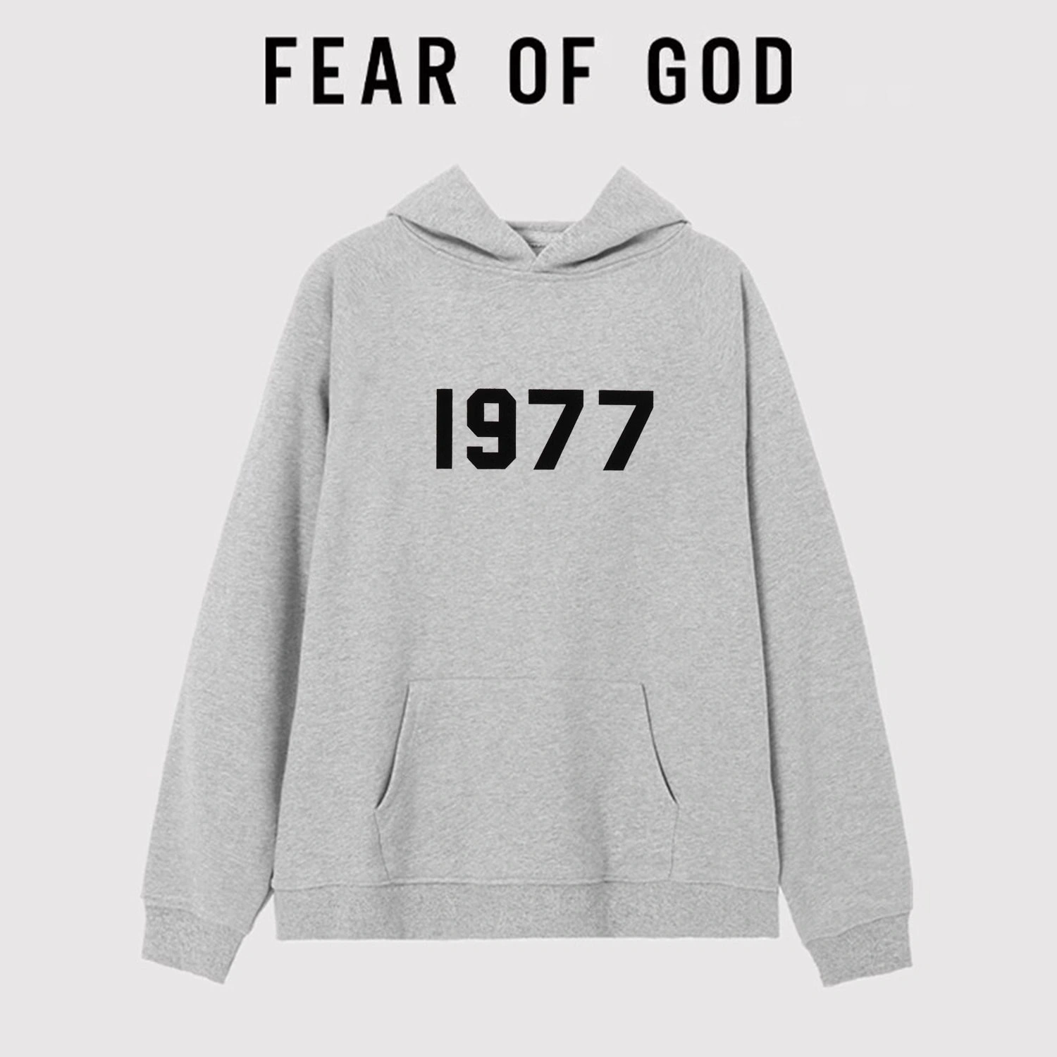 Essentials 1977 Hoodie Unisex Loose FOG High Street Autumn Couple Sweatshirt Style 2