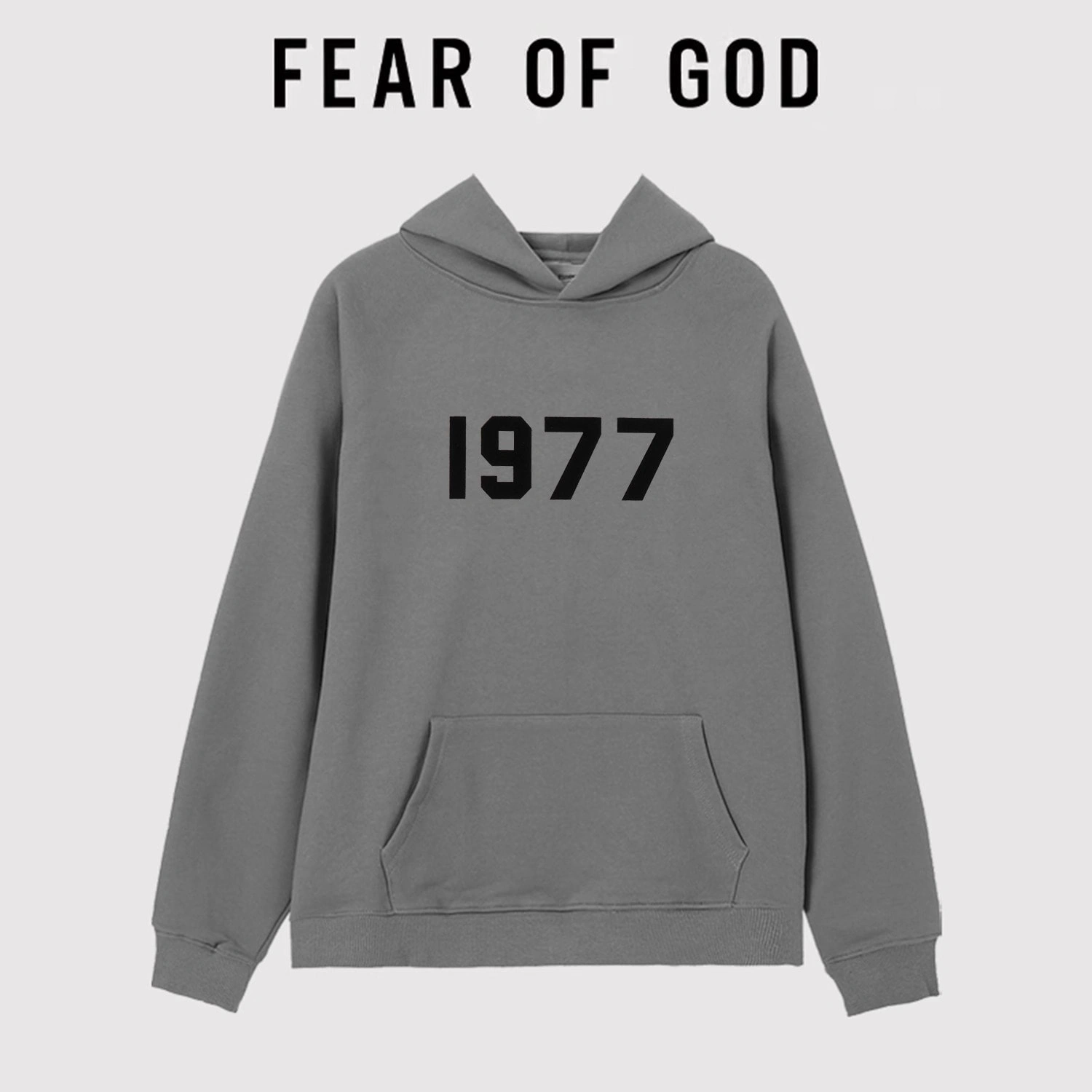Essentials 1977 Hoodie Unisex Loose FOG High Street Autumn Couple Sweatshirt Style 3