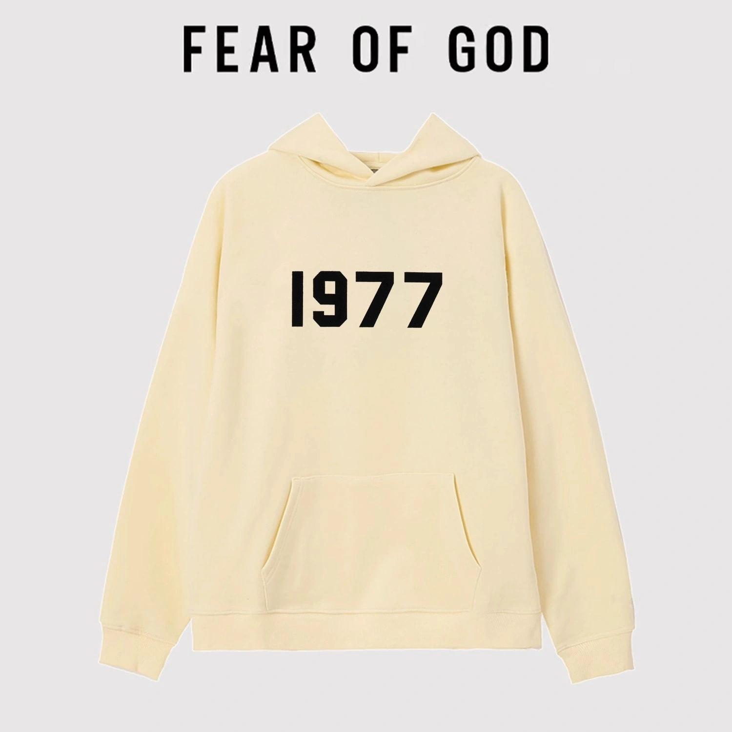 Essentials 1977 Hoodie Unisex Loose FOG High Street Autumn Couple Sweatshirt Style 4