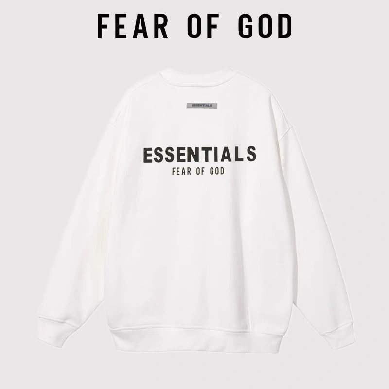 FOG 3D Pressed Letter Sweatshirt Unisex Pullover Streetwear Style 1