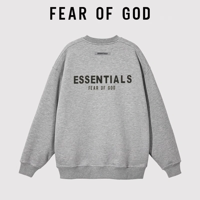 FOG 3D Pressed Letter Sweatshirt Unisex Pullover Streetwear Style 4