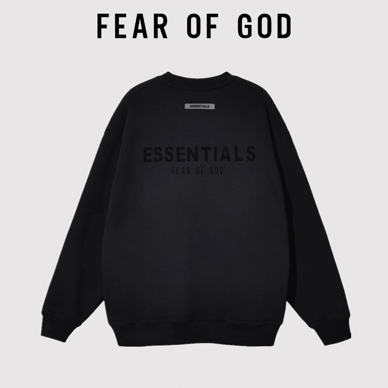 FOG 3D Pressed Letter Sweatshirt Unisex Pullover Streetwear