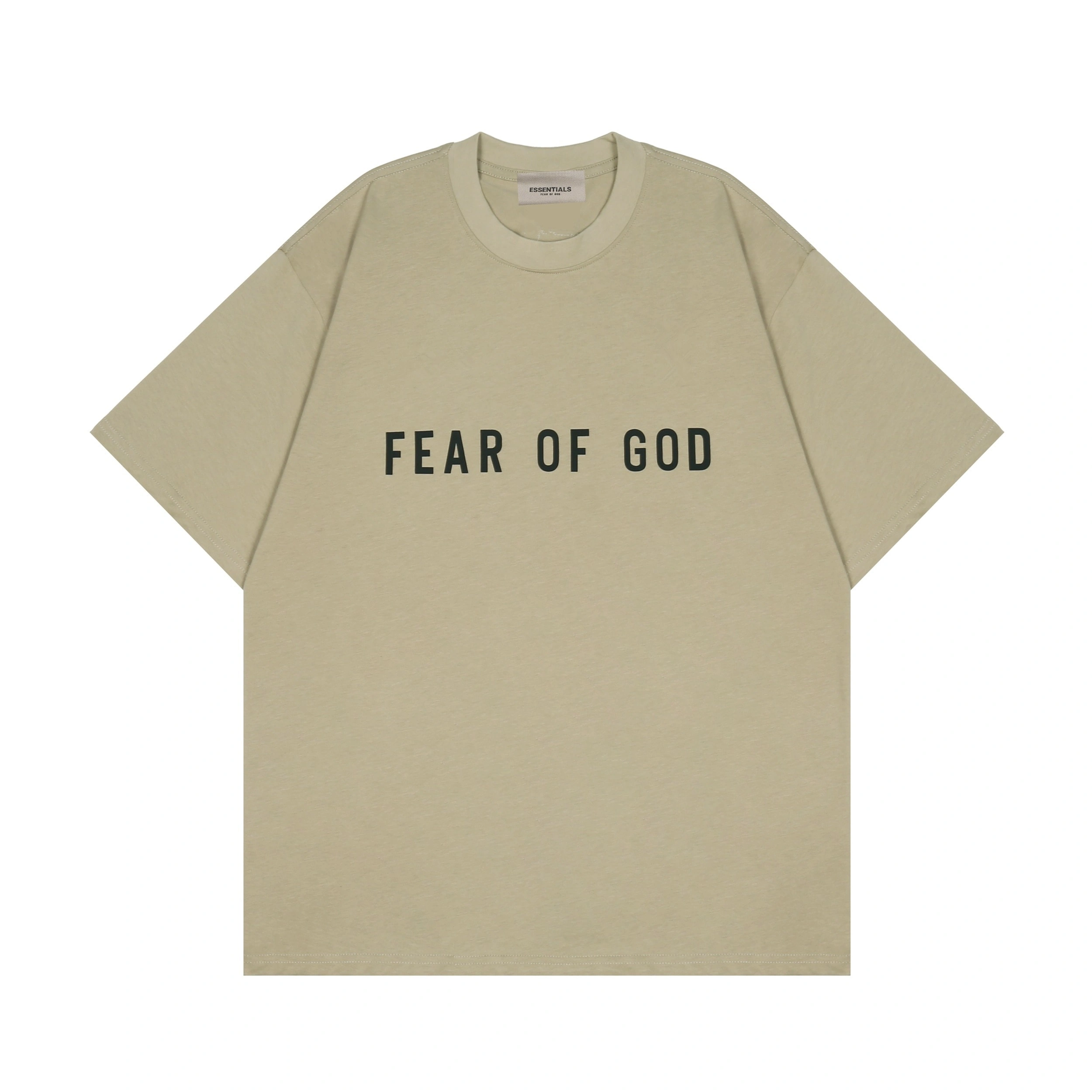 FOG Co branded 3D Letter Streetwear Loose T-Shirt Couple Heavyweight Short Sleeve Style 2