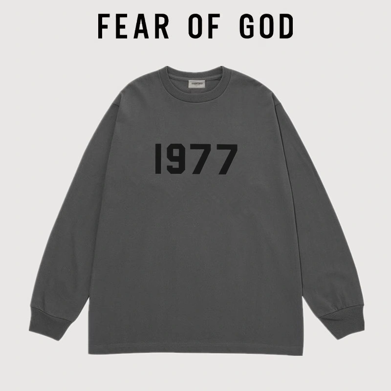 FOG Essentials 1977 Long Sleeve American Streetwear Loose T-Shirt Style 1