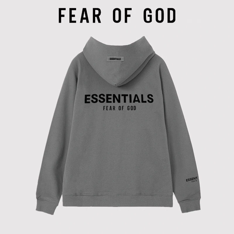 FOG Essentials 3D Letter Hooded Sweatshirt Unisex American Jacket Style 2